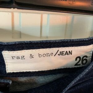 rag & bone Blue and Red Side Stripe Skinny Jeans with moderate stretch